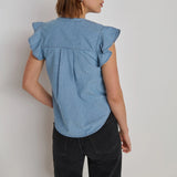 Nation Lindsey Blouse in Chambray