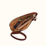 HOBO Sable Wristlet in Suede Leather Chocolate