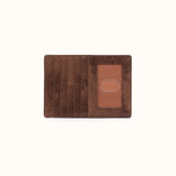 Hobo Euro Slide Card Case in Buffed Leather Mocha