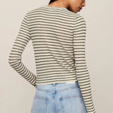 Z Supply Rosanna Stripe Sweater in Chalk