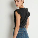 Nation Paulette Tank in Jet Black