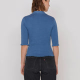 Nation Peggy Luxe Top in Bella Blue