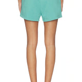 PWT Layla French Terry Sweat Shorts in Teal Blue