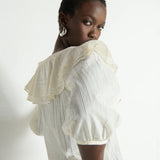 Nation Sandra Blouse in Porcelain