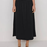 Nation Simone Midi Skirt in Jet Black