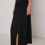 Nation Simone Midi Skirt in Jet Black
