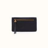 HOBO Lumen Continental Wallet in Pebbled Leather Black