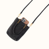 HOBO Tennessee Mini Bag in Pebbled Leather Black