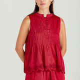 Sundays Coast Top in Montauk Red