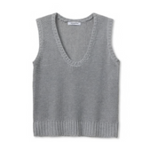 PWT Peggy Cotton Sweater Tank Top in Heather Grey