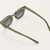 Z Supply High Tide Polarized Sunglasses In Olive