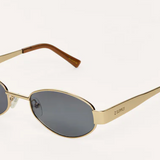 Z Supply Palisades Polarized Sunglasses in Satin Gold-Grey