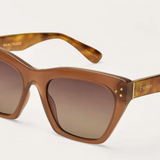 Z Supply Park Ave Polarized  Sunglasses In Taupe Tortoise