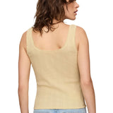 Z Supply Lainey Pointelle Tank in Lemon Chiffon