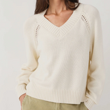 Z Supply Stratton V-Neck Sweater in Sandstone