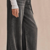 Splendid Lounge Denim Pant in Charcoal