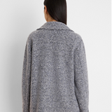 Nic + Zoe Mixed Boucle Knit Jacket in Blue Mix