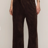 Z Supply Drift Faux Suede Pant in Dark Roast