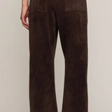 Z Supply Drift Faux Suede Pant in Dark Roast