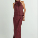 Sundays Brownstone Stripe Lillie Skirt in Cafe Royal
