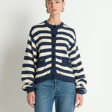 Nation Tessa Cardigan in Marine Stripe