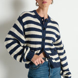 Nation Tessa Cardigan in Marine Stripe