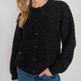 Nation Tessa Cardigan in Reverse Black Melange