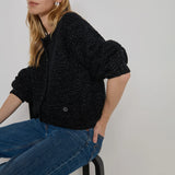 Nation Tessa Cardigan in Reverse Black Melange