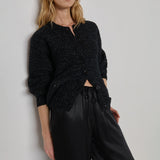 Nation Tessa Cardigan in Reverse Black Melange