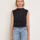 Nation Tillie Top in Jet Black