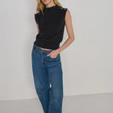 Nation Tillie Top in Jet Black