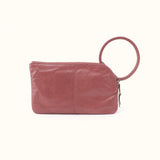 HOBO Sable Wristlet in Polished Leather Rosewood