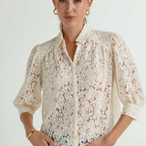 Sundays Roe Shirt in Winter White