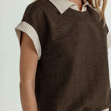Sundays Kent Top in Midnight Espresso