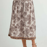 Sundays Paisley Skirt in Parchment Garden