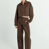 Sundays Twill Whitley Pants in Espresso