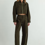 Sundays Twill Whitley Pants in Moorland Green