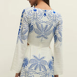 Z Supply Tahina Palm Mini Dress in Nautical