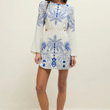 Z Supply Tahina Palm Mini Dress in Nautical