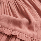 Z Supply Eliora Smocked Maxi Dress in Terracotta Clay