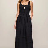 Z Supply Johanna Sleeveless Midi Dress in Black
