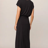 Z Supply Anika Jersey Midi Dress in Black