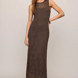 Z Supply Claremont Knit Midi Dress in Cocoa Latte
