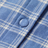 Z Supply Angel Eyes Plaid Midi Dress in Mystic Blue