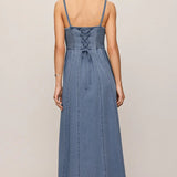 Z Supply Leonora Denim Midi Dress in Classic Indigo