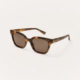 Z Supply High Tide Polarized Sunglasses in Brown Tortoise