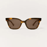 Z Supply High Tide Polarized Sunglasses in Brown Tortoise