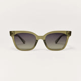 Z Supply High Tide Polarized Sunglasses In Olive