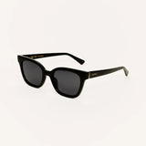 Z Supply High Tide Polarized Sunglasses in Polished Black-Grey