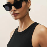 Z Supply High Tide Polarized Sunglasses in Polished Black-Grey
